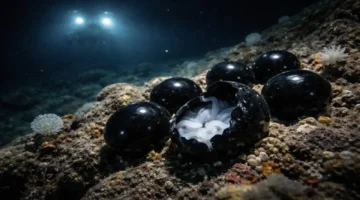 بيض أسود على عمق 6200 متر يثير حيرة العلماء بتفاصيل غامضة